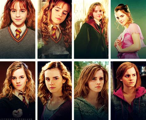 Emma Watson over the years as Hermione Granger :。